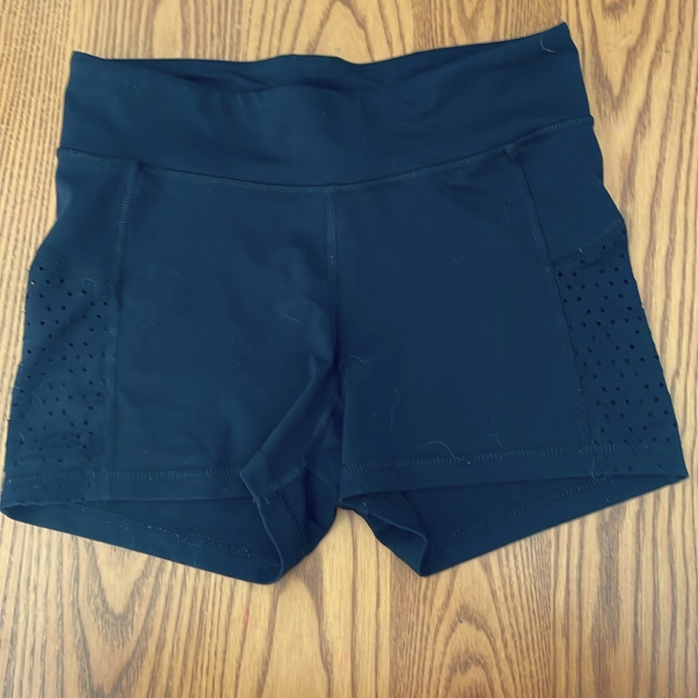 Black spandex bike shorts
